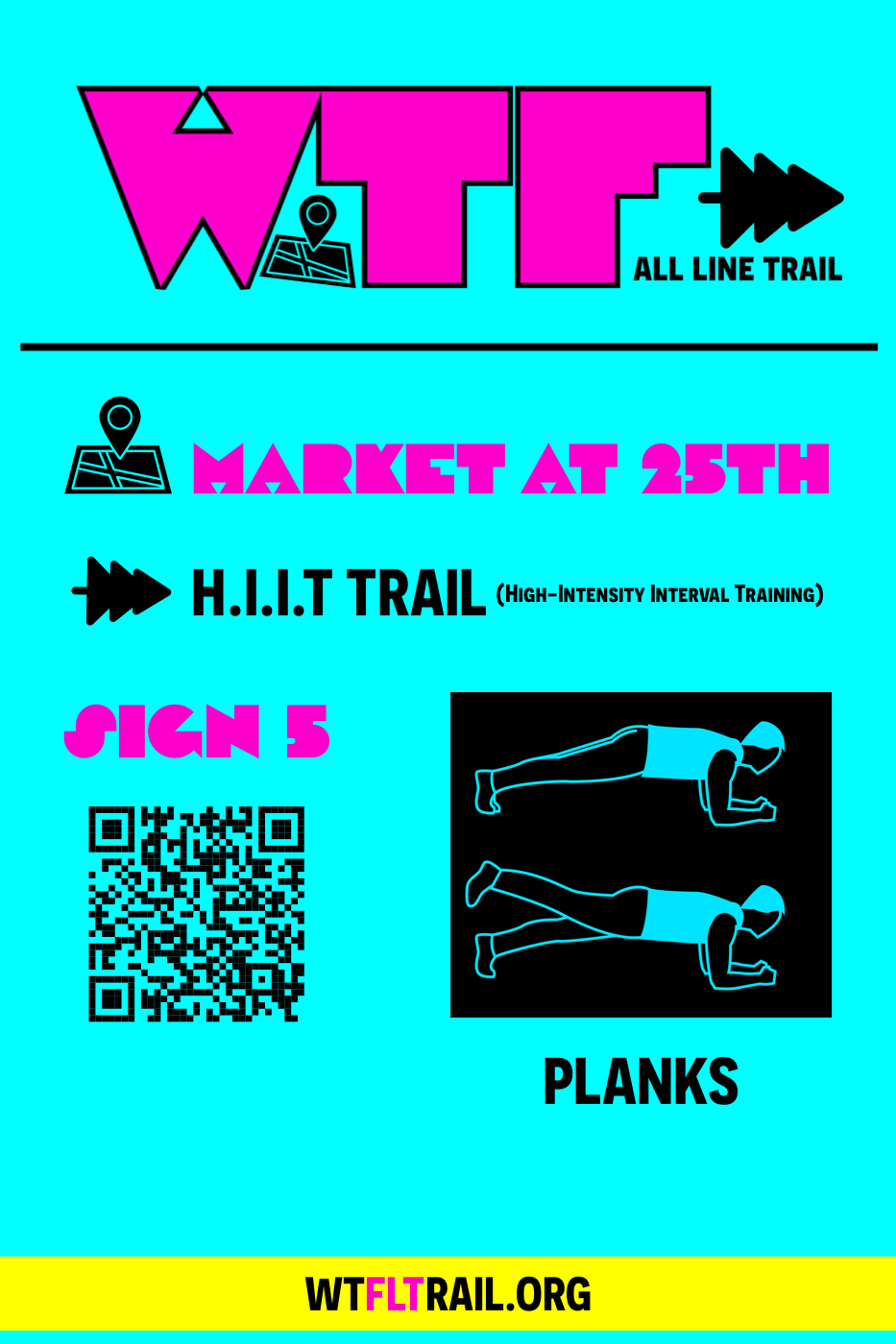 Sign 5 Planks graphic